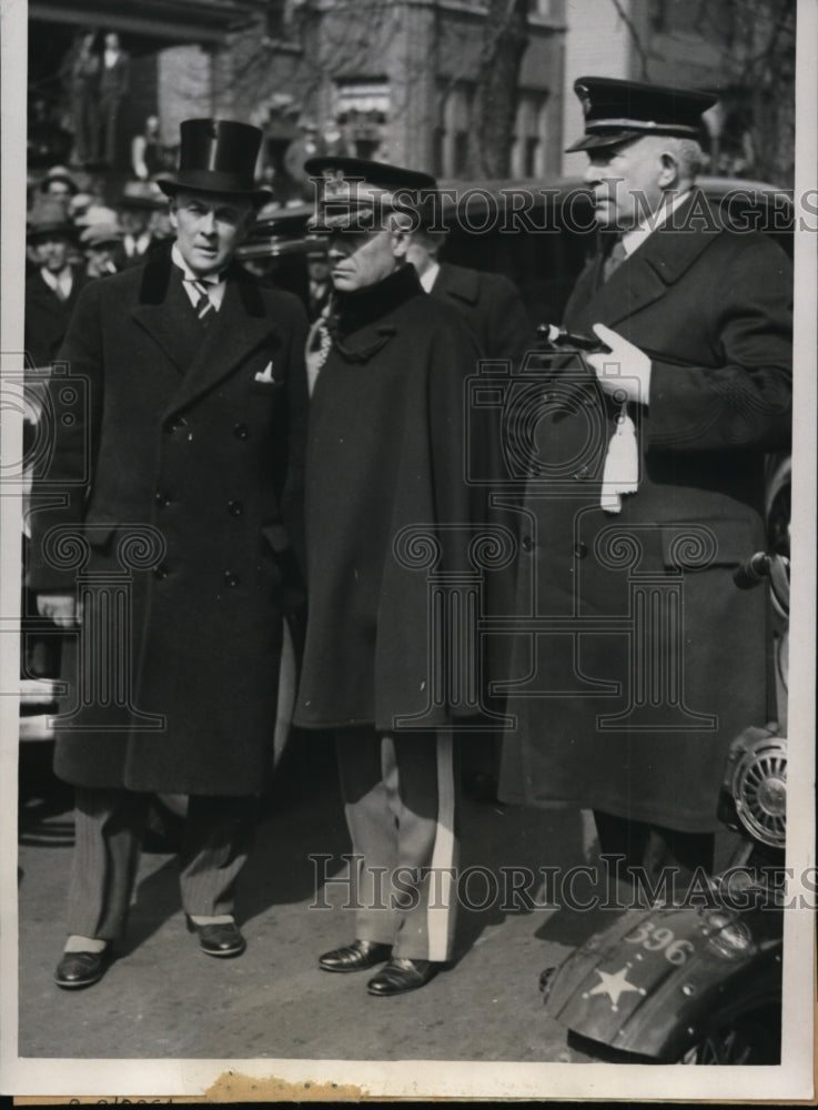 1933 Press Photo Lt Colonel Campbell B Hodges Military Aid to President Roosevel