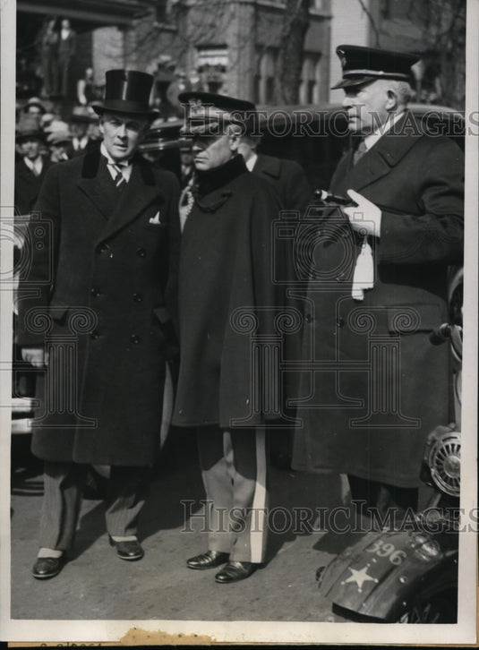1933 Press Photo Lt Colonel Campbell B Hodges Military Aid to President Roosevel