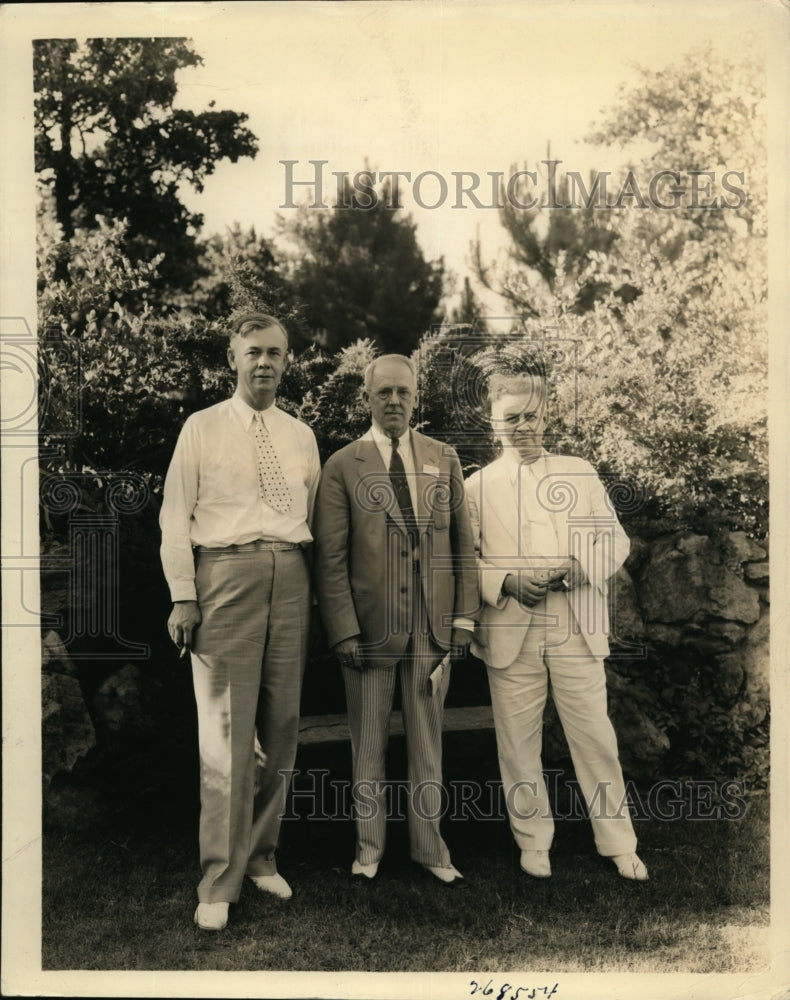 1934 Press Photo Kenneth Baldridge pres Natl Editorial, Walter Allen NEA Pres