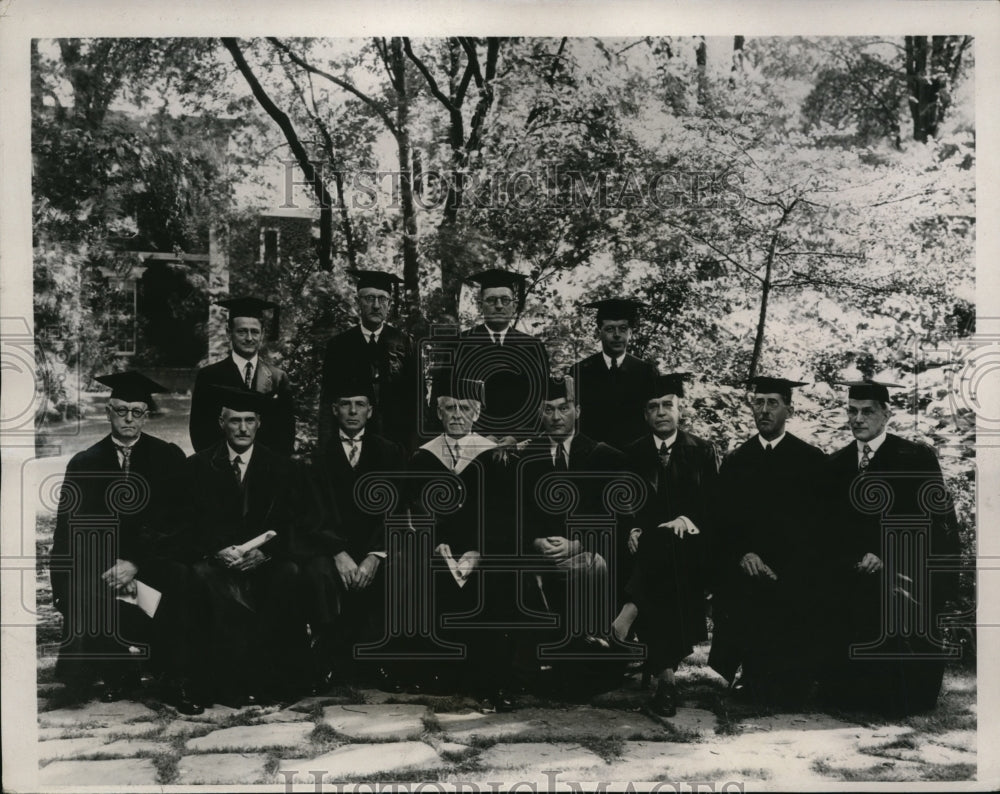 1933 Press Photo Union Collefe Schnectady NY Frank Burton, Charles A Miller