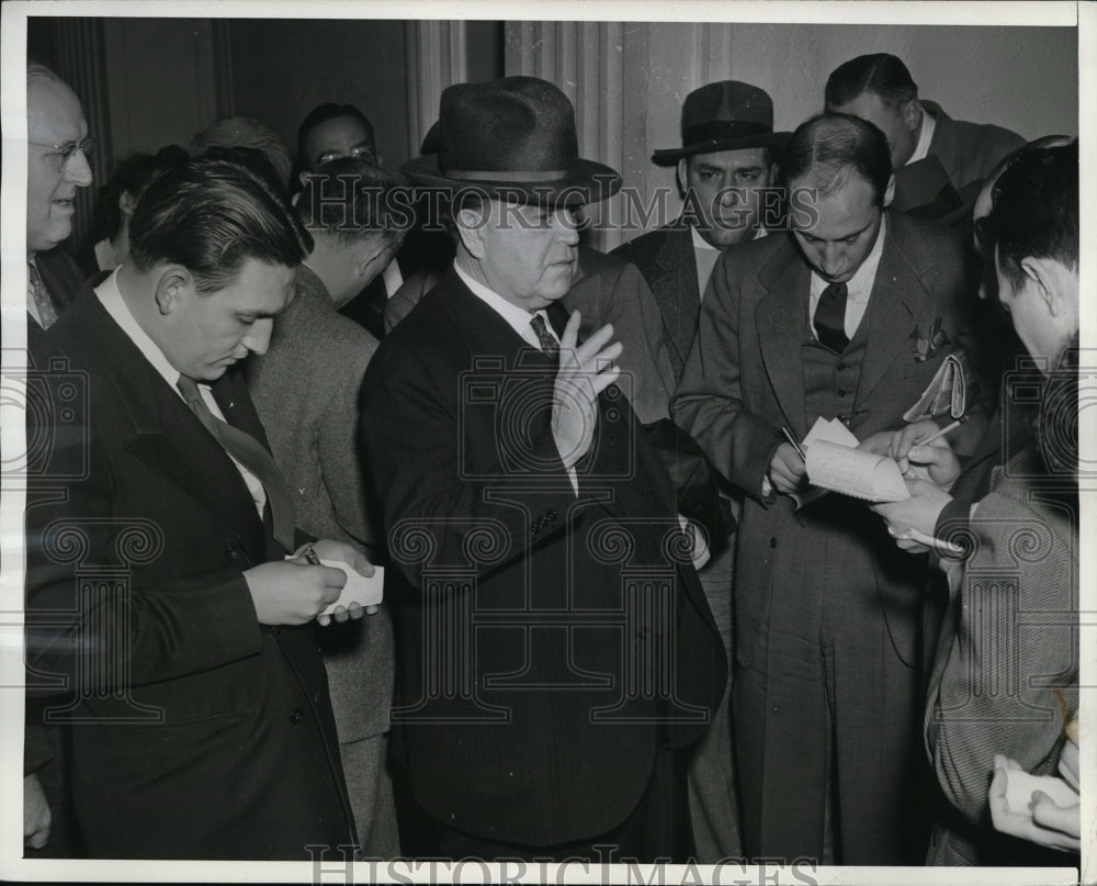 1941 Press Photo John L Lewis United Mine Workers President in Washington DC