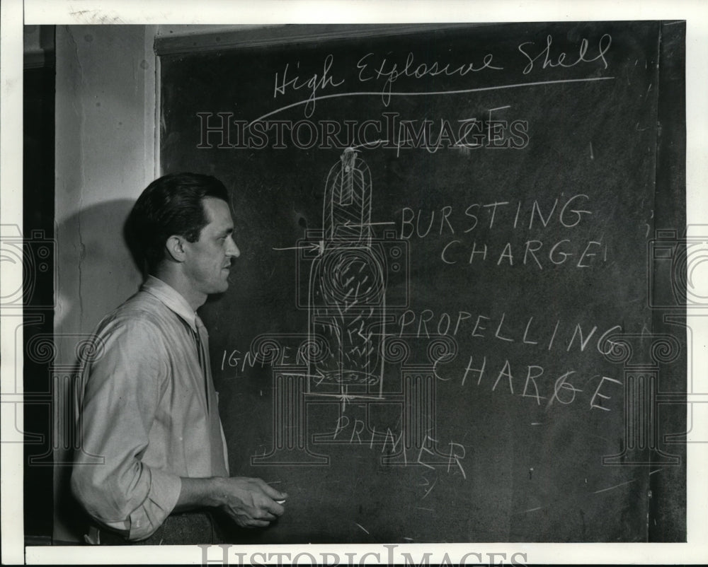 1941 Press Photo Atlanta Ga School of Tech Professor PE Calaway