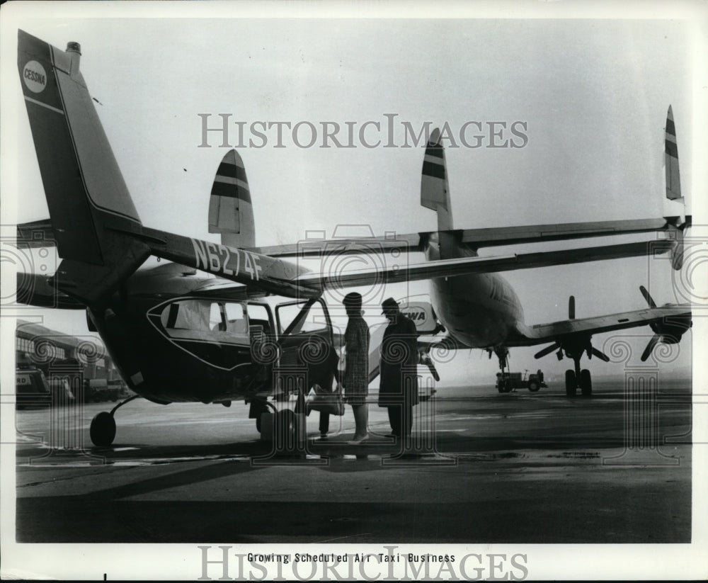 1956 Press Photo Cessna and Skymaster Aircraft