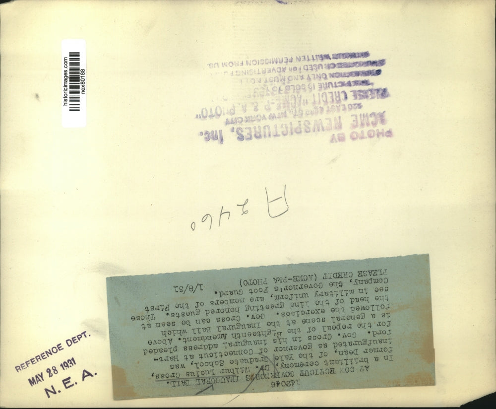 1931 Press Photo Dr Wilbur L Cross former Dean of YalenowConn Gov