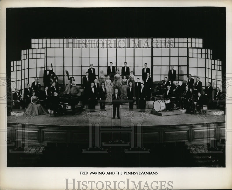 Load image into Gallery viewer, Press Photo Fred Waring and the Pennsylvanians - nex80212
