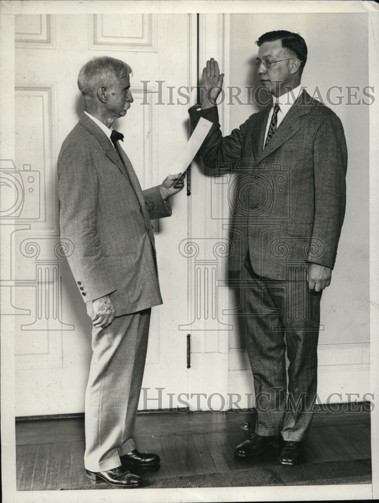 1929 Press Photo Ex Congressman Walter Newton Mn & NT Webster