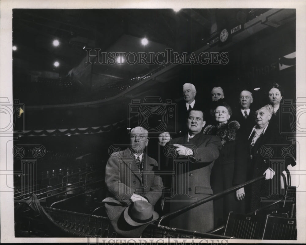 1944 Press Photo Chicago GOP convention, Wm Hennessey, Mrs Molton,
