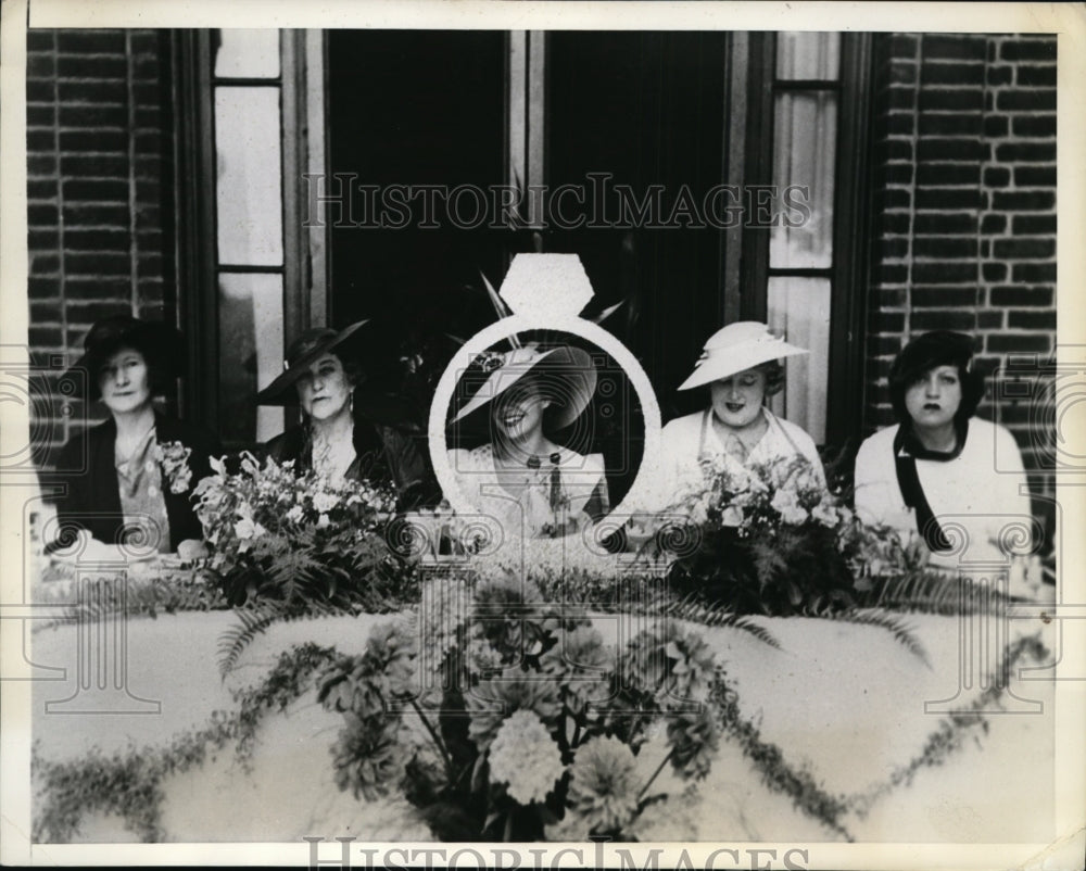 1934 Press Photo Helen Cotillo, Mrs Antonio Grossardi, Mrs C Paterno