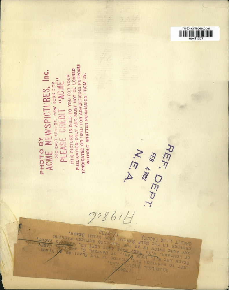 1932 Press Photo RT Houk Jr & CR Wasey in Scotland on vacation - nex81207