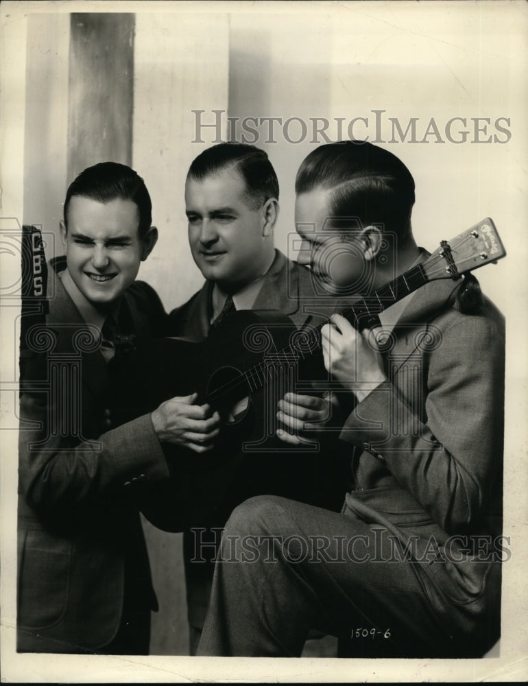 1936 Press Photo Dalton Brothers musicians in a performance