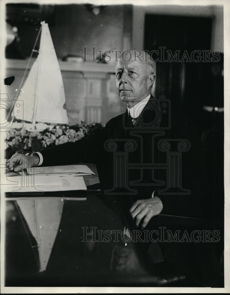 Load image into Gallery viewer, 1929 Press Photo Charles Francis Adams Secretary of the Navy

