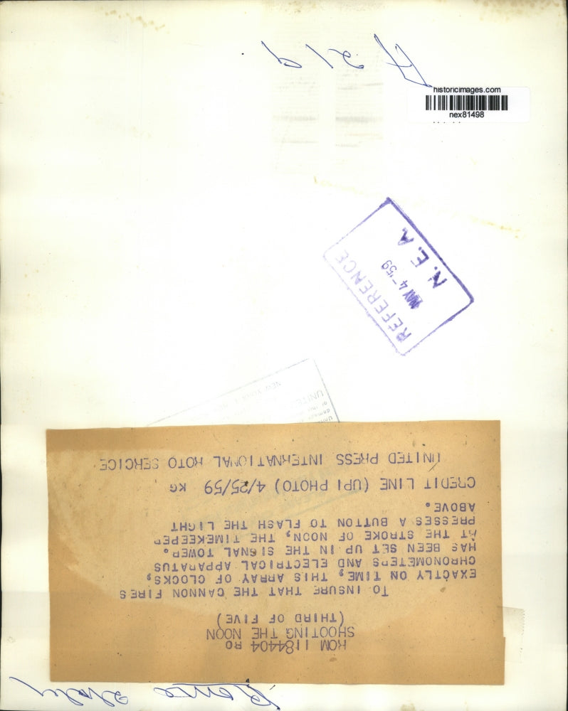 1959 Press Photo Array of clocks & electrical apparatus