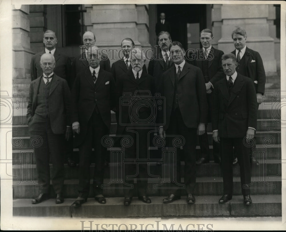 1924 Press Photo Senators Weller, Shortridge, Lodge, Wilbur,Peppar