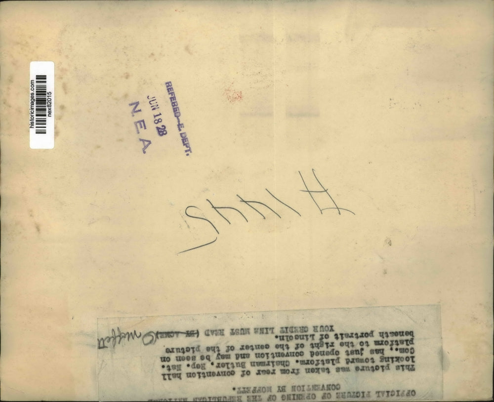 1928 Press Photo Chairman Butler at Republic National Convention - nex82015