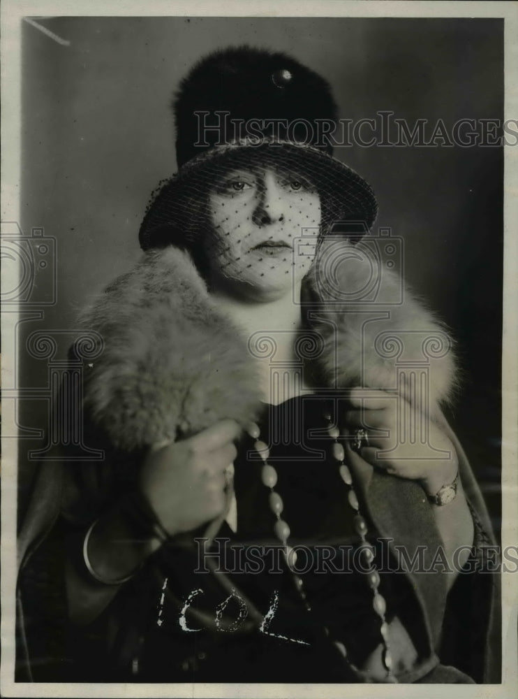 1923 Press Photo Mrs Robert S Johnstone witness atinquiry to GG Webb death NY