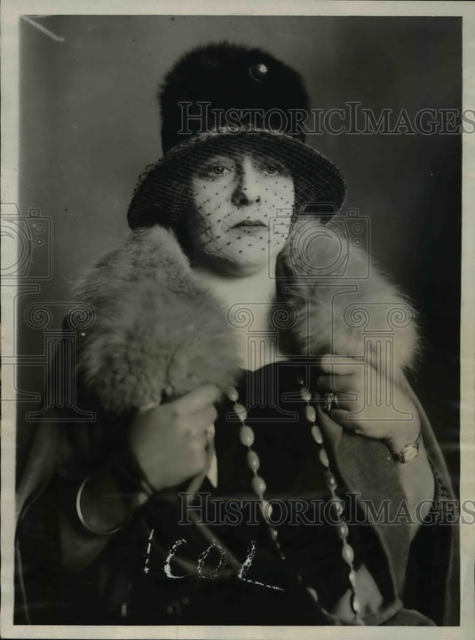 1923 Press Photo Mrs Robert S Johnstone witness atinquiry to GG Webb death NY