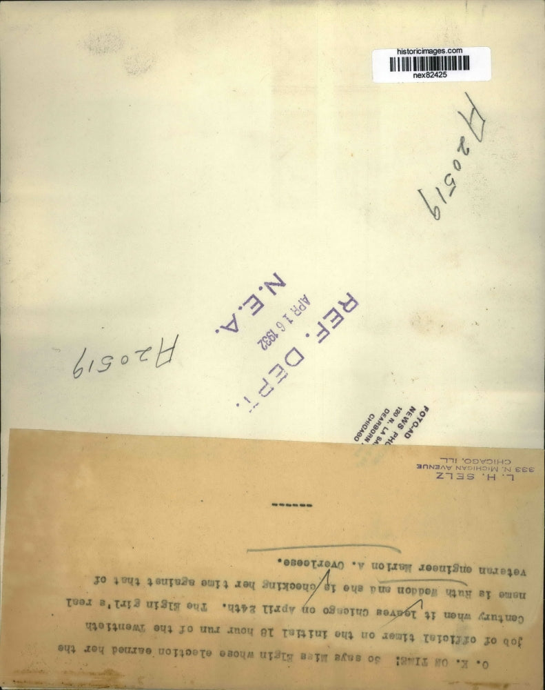 1932 Press Photo Ruth Weddon & train engineer Marion Overlesse