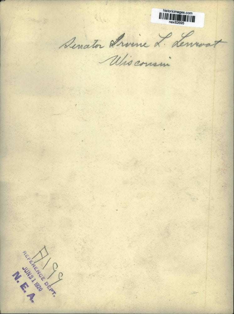 1920 Press Photo Senator Irvine Lenroot of Wisconsin in Wash DC - nex82695