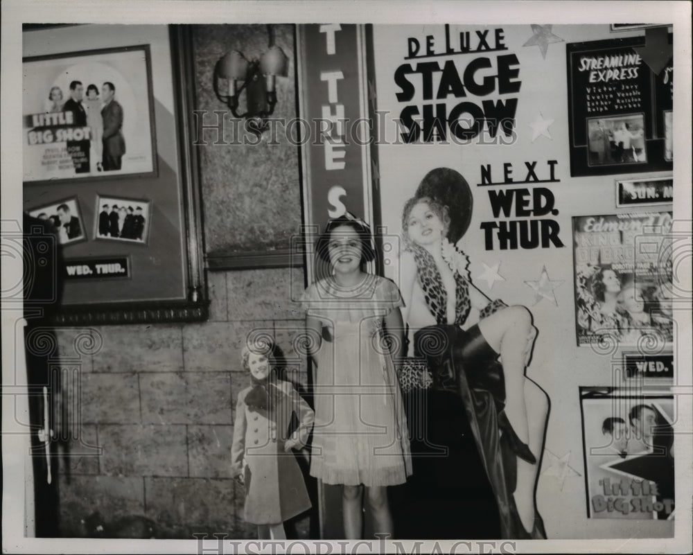 1935 Press Photo Alyce Jane McHenry age 11 saved by operation on stomach