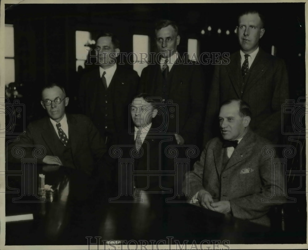 1929 Press Photo AJ Bauer, LF Waldbauer, AH Hartman,JD Marshall