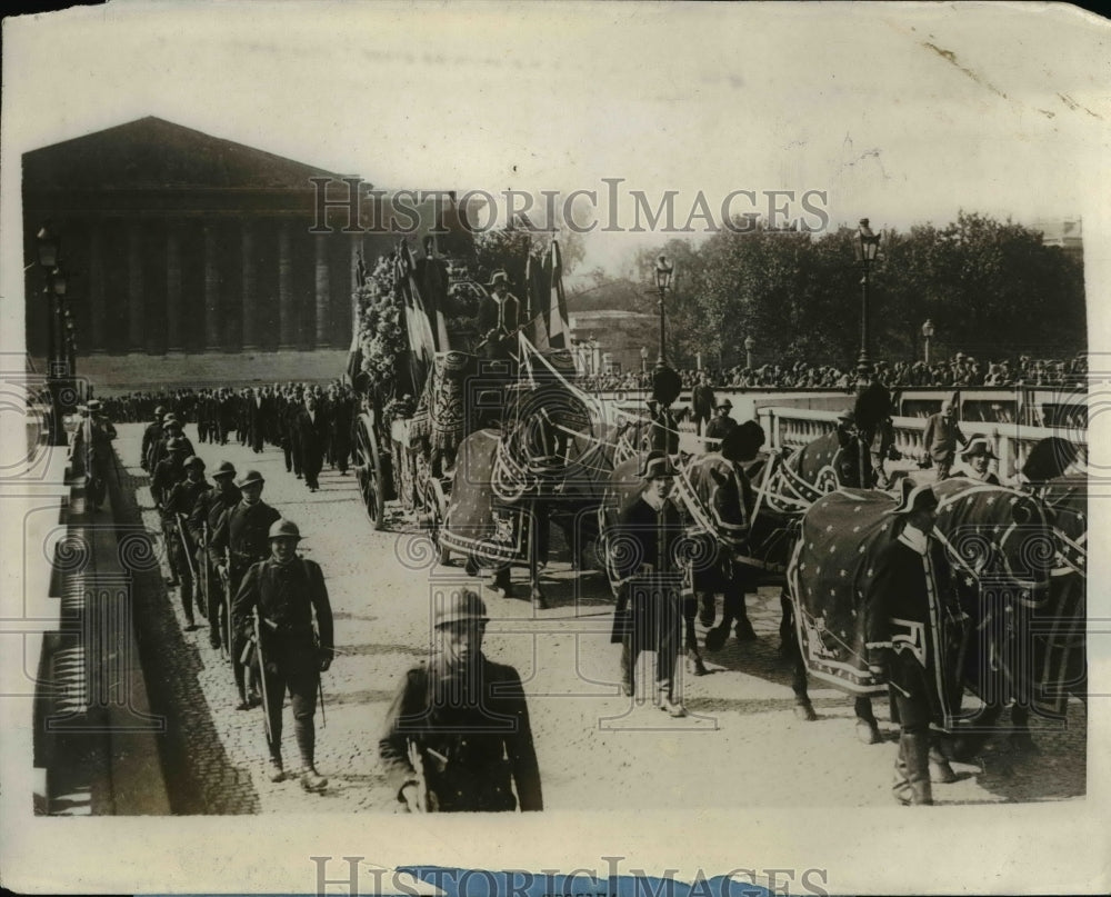 1928 Press Photo Paris France funeral of Maurice Bikanowski Commerce Minister