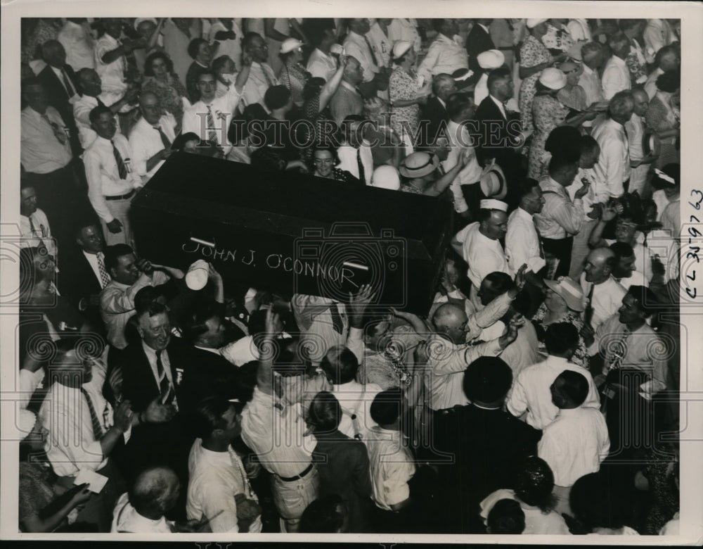 1936 Press Photo Father Coughlins National Union for Social Justice in NYC