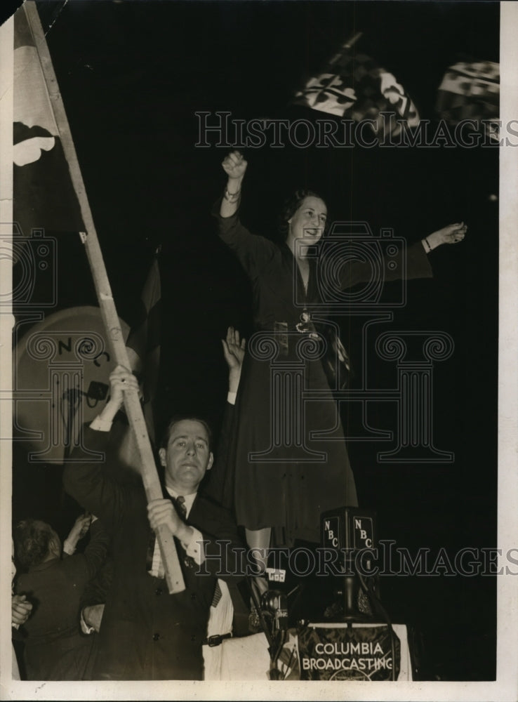 1932 Press Photo Mrs Wallace Lennahan Baltimore Md at convention
