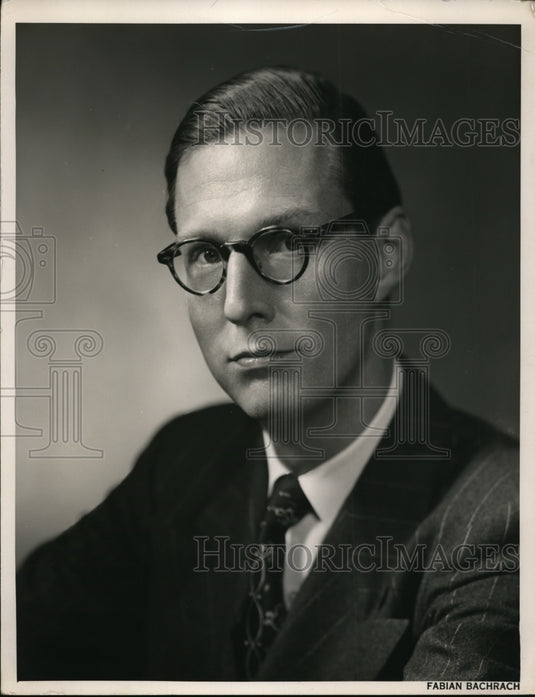 1955 Press Photo Fred Rusge Pres of Fred Rusge Inc
