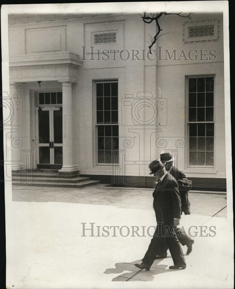 1930 Press Photo New executive offices , President Hoover inspection tour