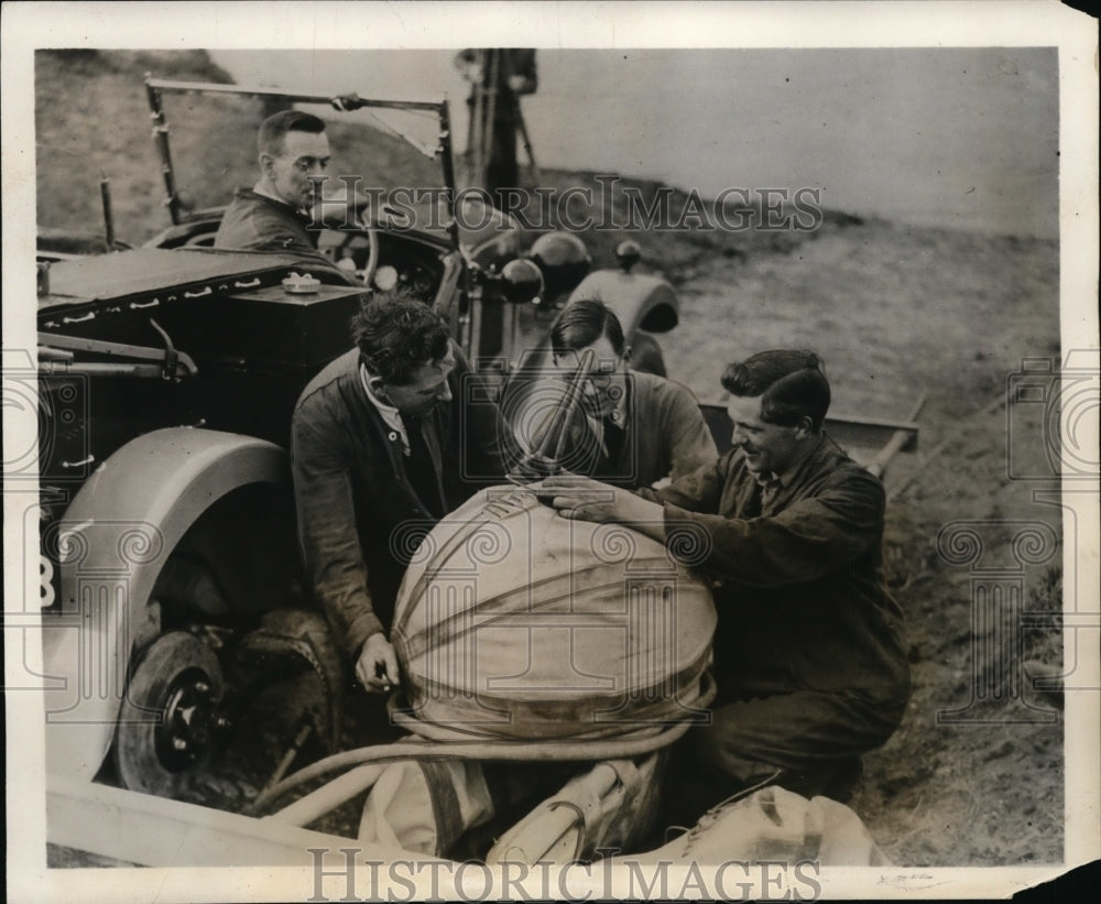 1931 Press Photo Sea going car with Capu G Malins tested at Severn - nex83959