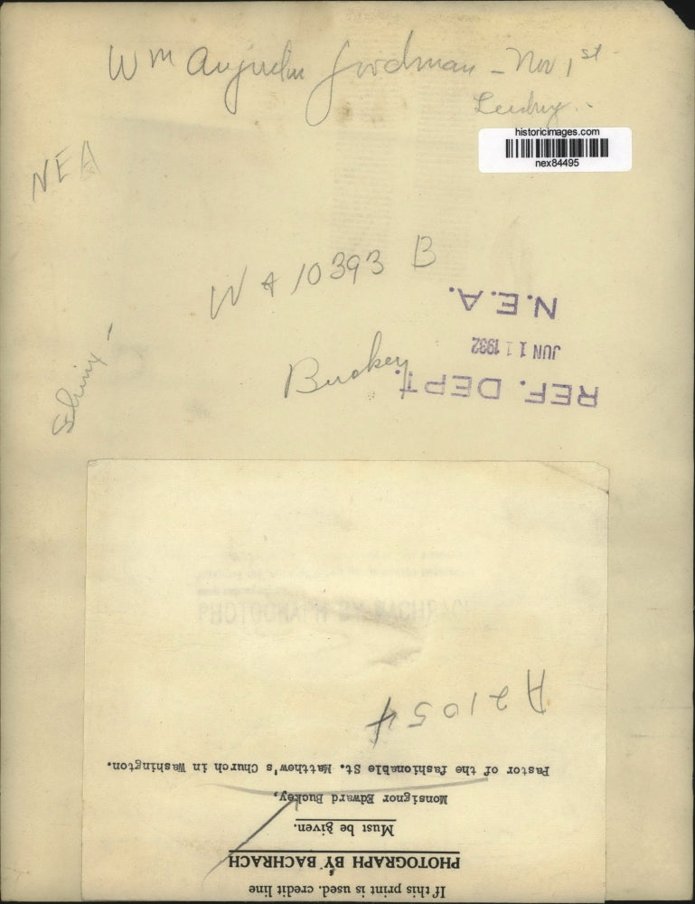 1932 Press Photo William Anjuelm Jordman