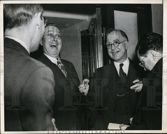 1946 Press Photo DC John Steelman asst to President, Labor Sec L Schwellenbach