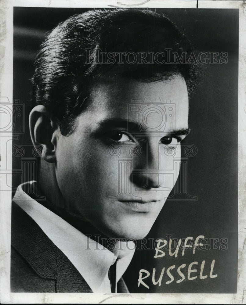 1966 Press Photo Buff Russell singer for a performance