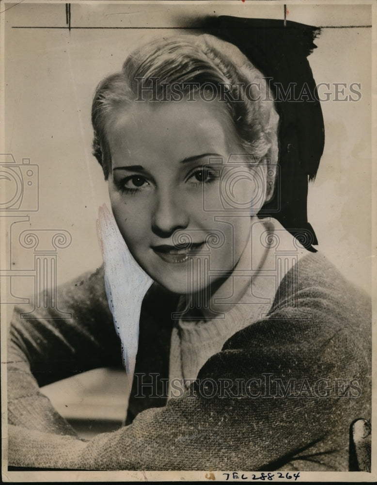 1934 Press Photo Marie Strandhagen artist missing in NYC