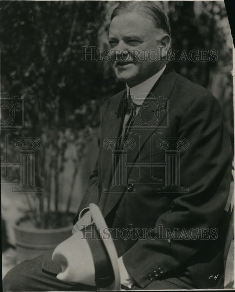 Press Photo President Herbert Hoover - nex85198