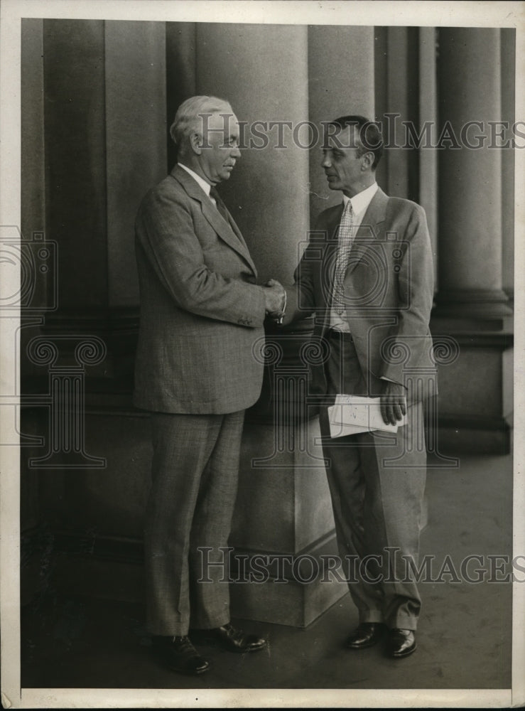 Load image into Gallery viewer, 1929 Press Photo Sec of War James W Good &amp; Col Theodore Roosevelt
