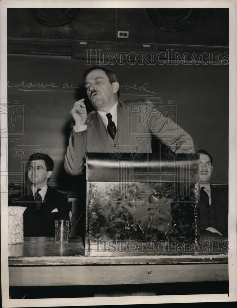 1939 Press Photo Boston Mass Earl Browder General Sec Communist Party