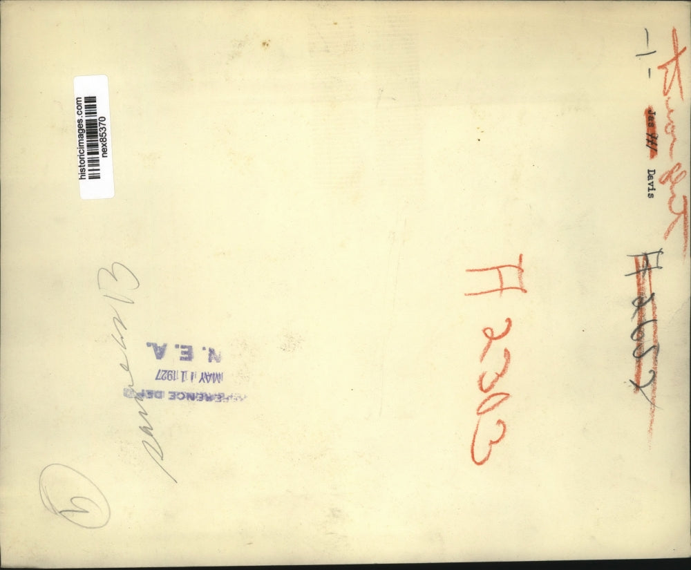 1927 Press Photo Jas Davis & group of men on a ships deck with Pres Hoover