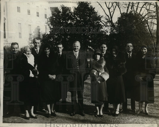 1930 Press Photo Pres Hoover * winners of Kent radio auditions J Allmand