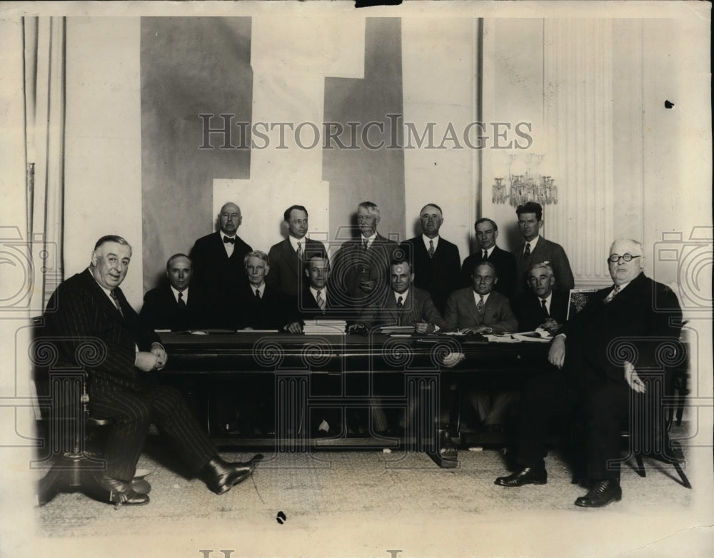 1927 Press Photo Chicago Mayor William Hale Thompson,Rep Wm Webb