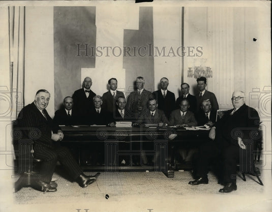 1927 Press Photo Chicago Mayor William Hale Thompson,Rep Wm Webb