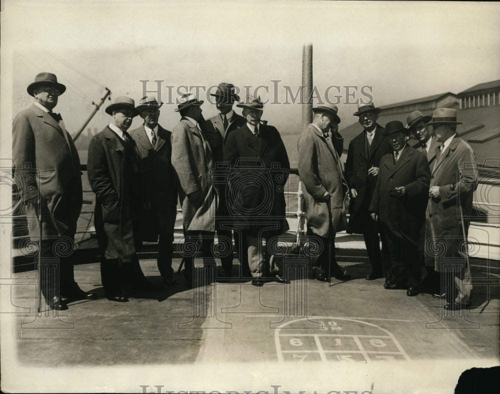 1929 Press Photo Gen Charles Dawes & commisioners in San Domingo