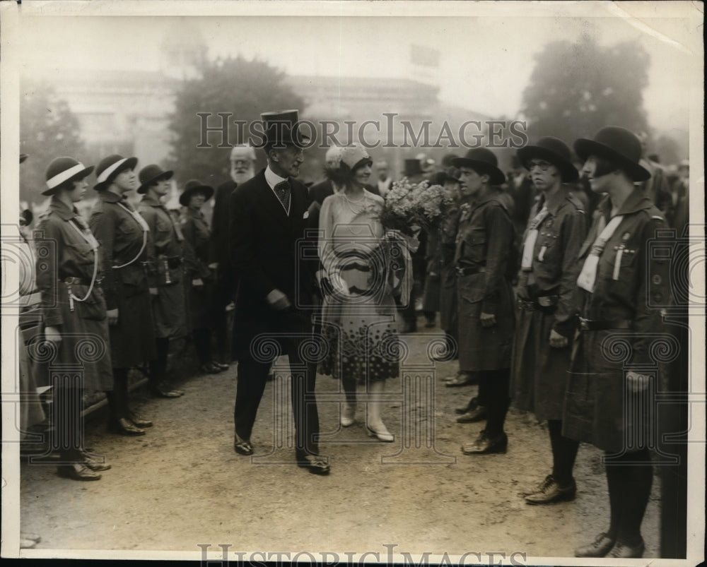 1928 Press Photo Viscount Willingdon & wife Gov General of Canada