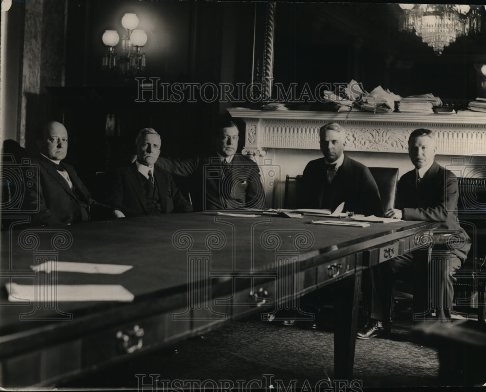 1920 Press Photo Senate Committee on elections, Pomarene,Reed,