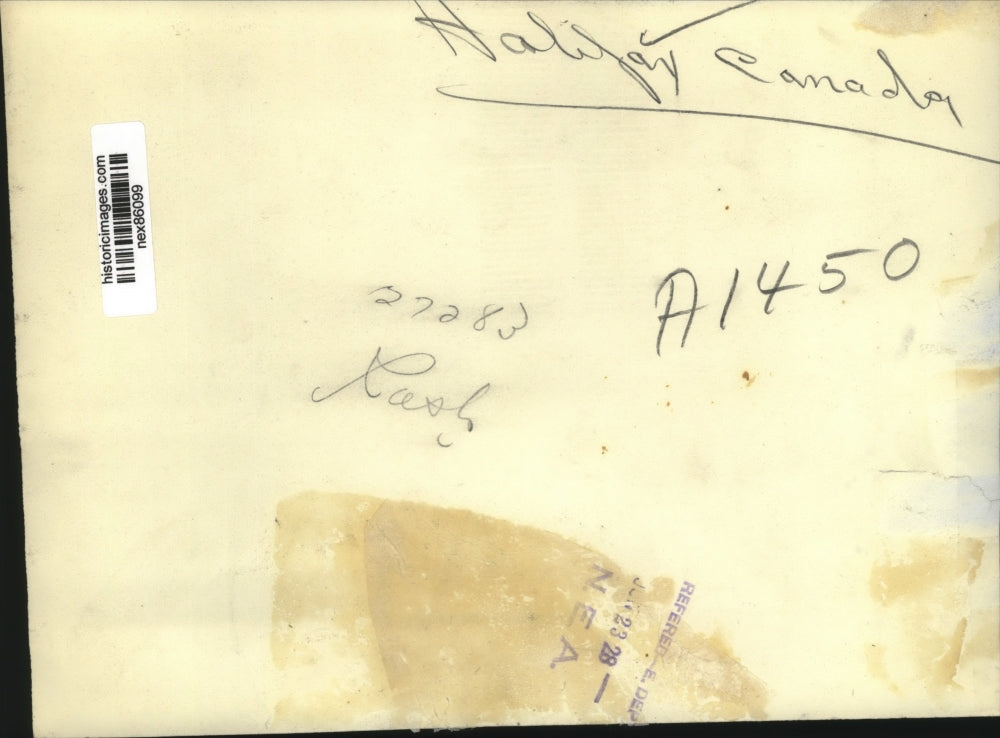 1928 Press Photo Halifax Canada & construction work going on - nex86099