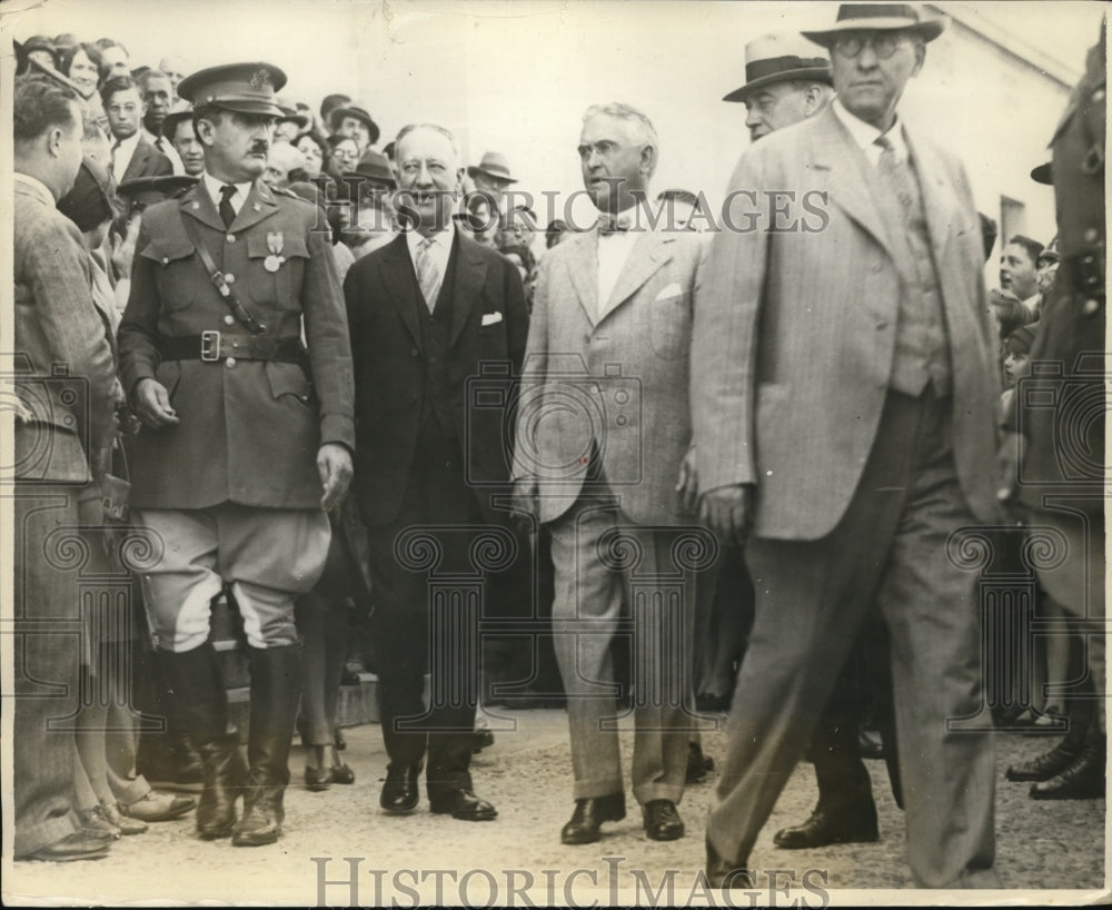 1928 Press Photo Governor of New York Alfred Smith & Captain Mc Millan