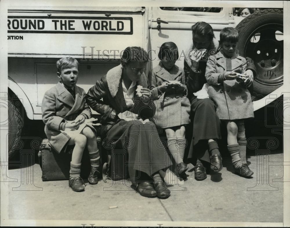 1934 Press Photo Miss Deila Roosevelt Distant Relative of President Seen World
