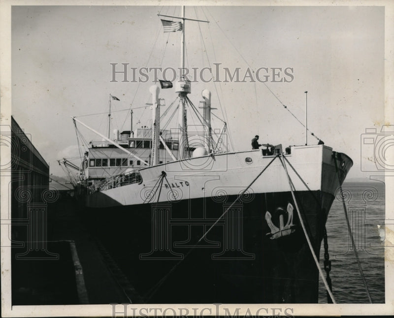 Load image into Gallery viewer, 1940 Press Photo Italian Motorship Rialto En route From San Francisco to Genoa
