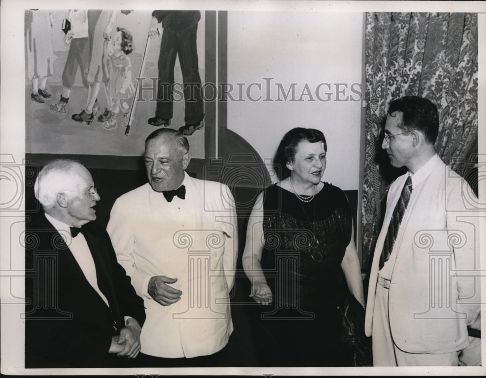 1938 Press Photo Secretary of Labor Frances Perkins 3rd Annv Social Security Act