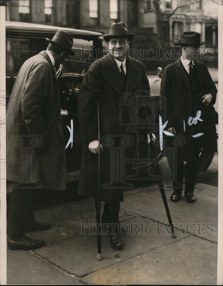 Load image into Gallery viewer, 1923 Press Photo John F Hylan Mayor of NY City Allowed to Exercise by Doctor
